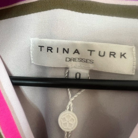 Trina Turk Kaylan Island Swirl Matte Jersey Dress – Size 0 - Picture 9 of 11